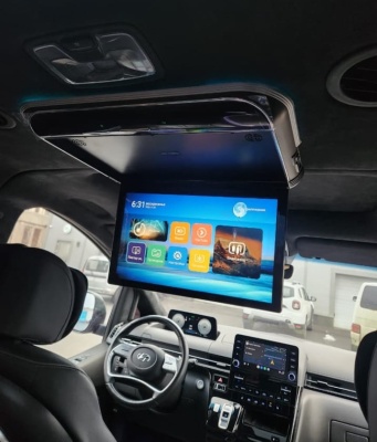 ПОТОЛОЧНЫЙ СМАРТ ТВ 15.6" для Hyundai Staria (1920X1080, ANDROID), цвет черный