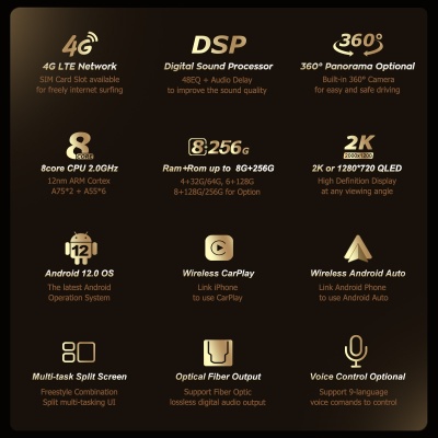 Магнитола для Toyota RAV4 XA40 2012-2019 - Carmedia OL-9607 QLed+2K, Android 12, ТОП процессор, CarPlay, SIM-слот