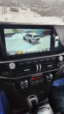 Работа системы кругового обзора 360