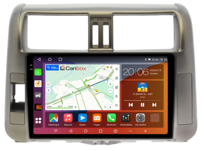 Штатная магнитола Canbox PRO-Line 2K 4254-9005 для Toyota Land Cruiser Prado 150 (2009-2013) (для авто с усилителем) на Android 13 (4G-SIM, 12/256, DSP, QLed)