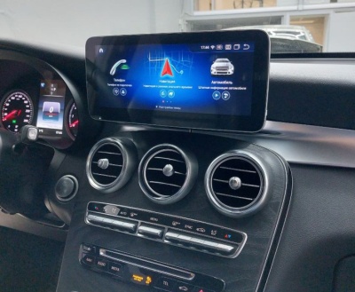 Монитор android для Mercedes-Benz A/B/C/CLA/CLS/G/GLA/GLC/V260/X-Класс 2014-2019 NTG 5.0/5.1 - Farcar MB1006 монитор 12.3", Android 13, 8Гб+128Гб, CarPlay, SIM-слот