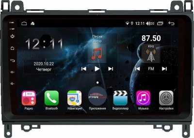Штатная магнитола для Mercedes-Benz Viano 2003-2006 - Farcar H068R на Android 10, 8-ЯДЕР, 4ГБ-64ГБ, встроенным 4G модемом и DSP