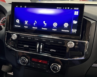 Магнитола Mitsubishi Pajero 4 2006-2020 - Radiola RDL-Pajero монитор 12.3" (в стиле "Лексус") на Android 13, Carplay, SIM-слот, 8Гб-128Гб