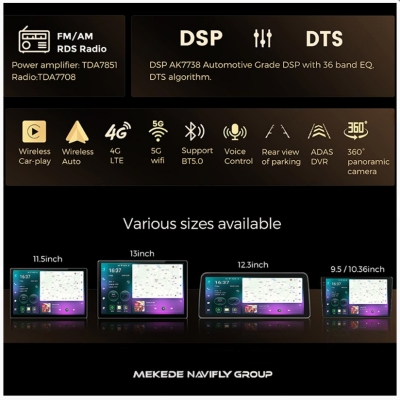 Магнитола для Toyota RAV 4 2013-2019 - Mekede M7 Plus - Qled 2K, Android 13, ТОП процессор 7870, 8/128, CarPlay, 4G/LTE-SIM