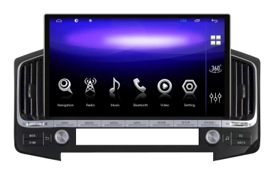 Магнитола для Toyota Land Cruiser 200 2008-2015 (климат на штатном экране) - Carmedia KP-T1303 монитор 13.3", Android 10, 6Гб+128Гб, CarPlay, SIM-слот