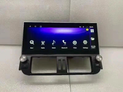 Магнитола для Toyota Land Cruiser Prado 150 2009-2013 (Low) - Carmedia ZH-T1208 монитор 12.3", Android 12, 8Гб+128Гб, CarPlay, SIM-слот