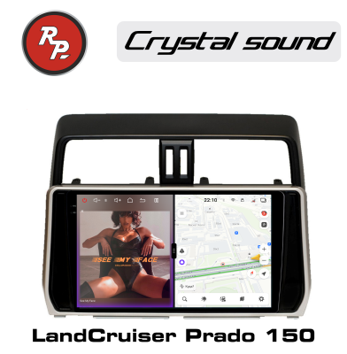 Автомагнитола для Toyota Land Cruiser Prado 150 2017- 2023RedPower 850 Crystal PRO / PROMAX 4 / 8 / 16 Гб оперативной и 64 / 256 / 512 Гб встроенной памяти / 10 дюймов