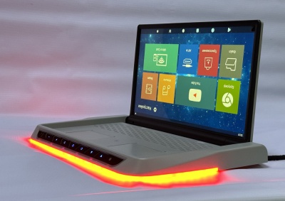 ПОТОЛОЧНЫЙ СМАРТ ТВ 17,3" С ЭЛЕКТРОПРИВОДОМ ERGO ER1760AT (1920X1080, ANDROID), СЕРЫЙ