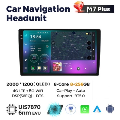 Магнитола для Toyota RAV 4 2006-2012 - Mekede M7 Plus - Qled 2K, Android 13, ТОП процессор 7870, 8/128, CarPlay, 4G/LTE-SIM