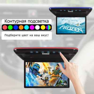 Потолочный монитор android / СМАРТ ТВ 13,3" ERGO ER1330AN_OLED (1920X1080, ANDROID) ЧЕРНЫЙ цвет