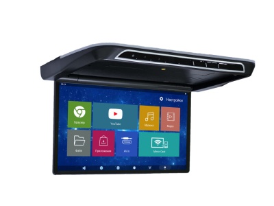 ПОТОЛОЧНЫЙ МОНИТОР / СМАРТ ТВ 15,6" С ЭЛЕКТРОПРИВОДОМ ERGO ER1560AT (1920X1080, ANDROID), ЧЁРНЫЙ