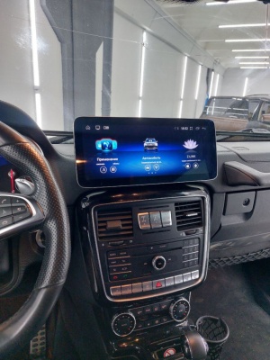 Магнитола для Mercedes-Benz G-класс 2015-2018 NTG 5.0/5.1 - Radiola RDL-7715 монитор 12.3", Android 13, 8Гб+128Гб, CarPlay, SIM-слот