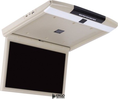 Автомобильный потолочный монитор 17.3" со встроенным медиаплеером ERGO ER17S (FullHD 1920x1080) бежевый