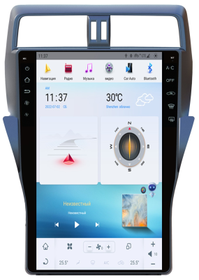 Магнитола Toyota Land Cruiser Prado 150 2017-2023 - Carmedia ZF-1805-Q6 ("Тесла-Стиль"), монитор 13.6", Android 11, 8ГБ+128ГБ, SIM-слот