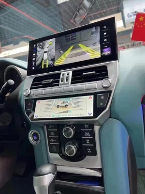 Сенсорная панель климата для Toyota LC Prado 150 2018+ - Carmedia KP-T1292 c LCD (ЖК) экраном