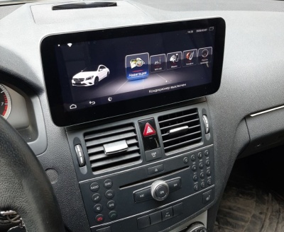 Магнитола для Mercedes-Benz C/E/GLK-Класс 2008-2013 NTG 4.0 - Farcar MB1005 монитор 12.3", Android 14, 8Гб+128ГБ, CarPlay, SIM-слот