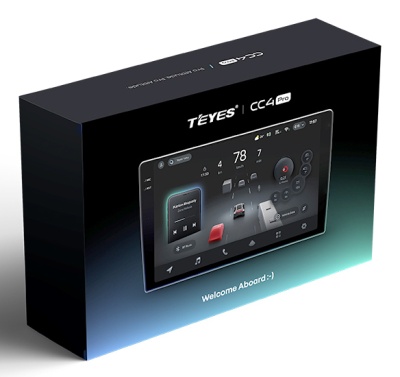 Магнитола универсальная 10.36 / 9.5 дюймов Teyes CC4 PRO 2K на Android 13, 8-ЯДЕР, 12ГБ-256ГБ, 4G-SIM, DSP, QLed