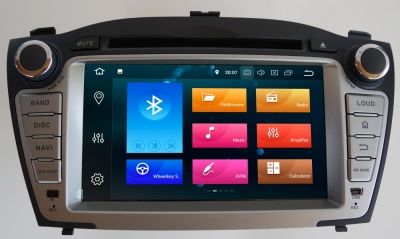 Штатная магнитола для Hyundai ix35 2009-2015 Carmedia MKD-H708-P4N на Android 10, 4 ЯДРА, 2ГБ-32ГБ памяти, встроенный DSP, слот под SIM 4G