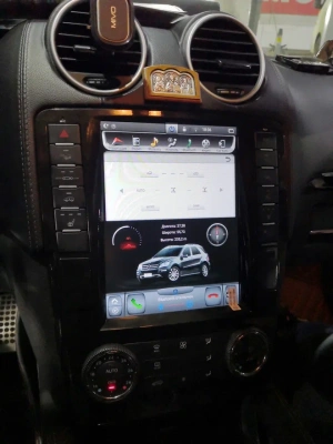 Магнитола для Mercedes-Benz ML (W164), GL (X164) 2005-2012 - Carmedia NH-1005 ("Тесла-Стиль") Android 11, 4+64Гб, CarPlay, SIM-слот