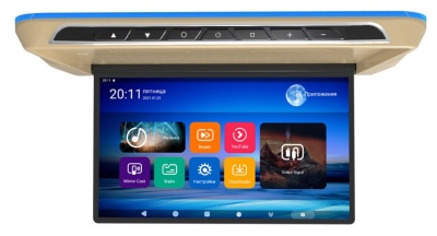 ПОТОЛОЧНЫЙ МОНИТОР / СМАРТ ТВ 15,6" С ЭЛЕКТРОПРИВОДОМ ERGO ER1560AT (1920X1080, ANDROID), БЕЖЕВЫЙ