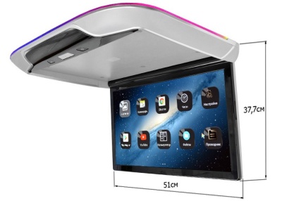 Потолочный Смарт ТВ 22" ERGO ER22AND (1920x1080, Android) серый