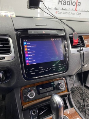 Магнитола для VW Touareg 2010-2018 (RCD550, поддержка подогревов) - Radiola RDL-TRG-L на Android 12, 8+128, CarPlay, 4G SIM-слот