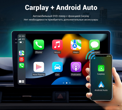 Штатная магнитола android для Toyota LC Prado 150 2014-2017  - Mekede M6 Pro - Qled, Android 12, ТОП процессор, 4/64, CarPlay, 4G/LTE-SIM