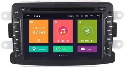 Штатная магнитола для Renault Duster, Sandero/Logan 2014+, Kaptur, Lada Xray, Nissan Terrano 2017+ - Carmedia MKD-R701 на Android 9.0, до 8-ЯДЕР, до 4ГБ-64ГБ памяти и встроенным DSP