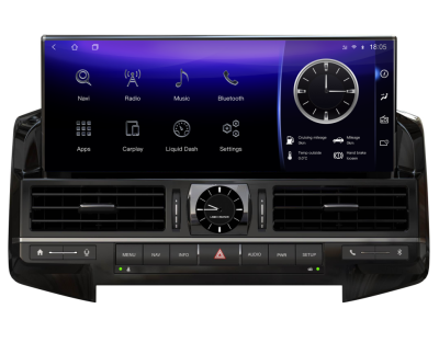 Магнитола для Toyota Land Cruiser 200 2016-2021 (климат на ШГУ) - Radiola RDL-LC200-High-106 монитор 12.3" на Android 13, 8Гб+128Гб, CarPlay, 4G SIM-слот