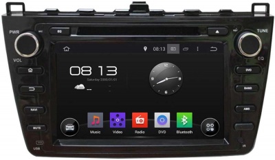 Штатная магнитола для Mazda 6 2007-2012 - Carmedia KD-8001-P30-b на Android 10, до 8-ЯДЕР, до 4ГБ-64ГБ памяти и встроенным DSP