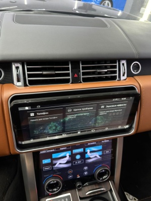 Магнитола для Range Rover 4 2016-2017 (HARMAN) - Radiola RDL-5718 моторизированный монитор 12.3", Android 13, 8+128Гб, CarPlay, 4G SIM-слот