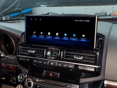 Магнитола для Toyota Land Cruiser 200 2007-2015 (климат на мониторе) - FarCar TY5001 монитор 12.3" на Android 13, 8Гб+128Гб, CarPlay, 4G SIM-слот