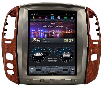 Штатная магнитола для Lexus LX 470 2002-2007 - Carmedia ZF-1305-DSP ("Тесла-Стиль") на Android 9.0, 6-ТУРБО ядер, 4ГБ-64ГБ и встроенным DSP