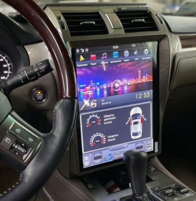 Штатная магнитола для Lexus GX460 2010-2018 - Carmedia ZF-1815-Q6 ("Тесла-Стиль") на Android 11, 8 ядер, 8/128ГБ 