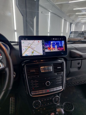 Магнитола для Mercedes-Benz G-класс 2015-2018 NTG 5.0/5.1 - Radiola RDL-7715 монитор 12.3", Android 13, 8Гб+128Гб, CarPlay, SIM-слот