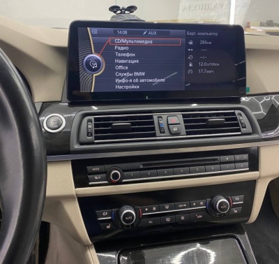 Магнитола android для BMW 5 (F10) 2010-2013 CIC - Farcar BMW2013 монитор 12.3", Android 13, 8Гб+128Гб, CarPlay, 4G SIM-слот