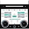 Сенсорная панель климата Range Rover 4 2012-2017 - Carmedia ZF-2003 LCD/ЖК экран 9" с отверстием под CD