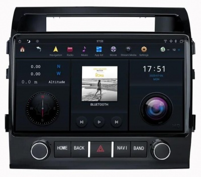 Штатная магнитола для Toyota Land Cruiser 200 2007-2015 - Carmedia ZF-6025H-32-DSP ("Тесла-Стиль") на Android 9.0, 6-ТУРБО ядер, 4ГБ-64ГБ и встроенным DSP