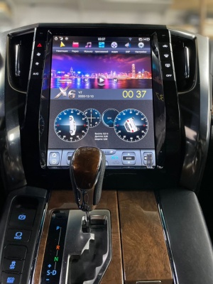 Штатная магнитола для Toyota Alphard 2015+ - Carmedia ZF-1308L-DSP ("Тесла-Стиль") на Android 9.0, 6-ТУРБО ядер, 4ГБ-64ГБ и встроенным DSP