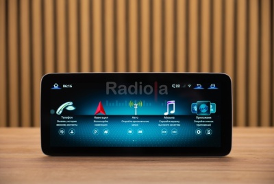 Магнитола для Mercedes-Benz B/C/CLA/CLS/E/GLA/GLK/G-Класс 2013-2016 NTG 4.5/4.7 - Radiola RDL-7711 L монитор 12.3", Android 13, 8Гб+128Гб, CarPlay, SIM-слот