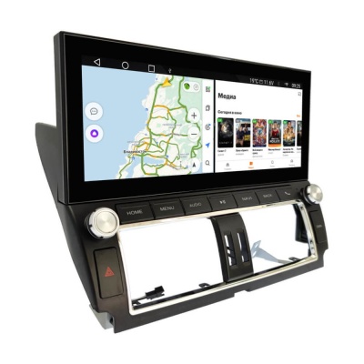 Магнитола для Toyota Land Cruiser Prado 150 2014-2017 - Carmedia ZH-T1203 монитор 12.3" на Android 12, 8Гб+128Гб, CarPlay, 4G SIM-слот