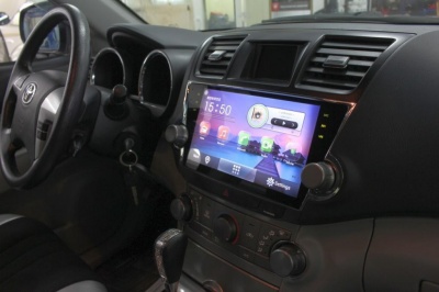 Штатная магнитола для Toyota Highlander 2007-2013 U40 - Carmedia KD-1037 на Android 9.0, до 8-ЯДЕР, до 4ГБ-64ГБ памяти и встроенным DSP