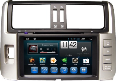 Магнитола для Toyota Land Cruiser Prado 150 2009-2013 - Carmedia KR-8005-S10 Android 10, ТОП Процессор, 4ГБ-64ГБ, SIM-слот
