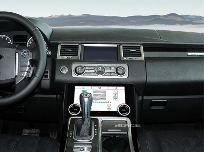 Сенсорная панель климата Range Rover Sport 2009-2013 - Carmedia ZF-2012 с 10" экраном LCD/ЖК, съёмные боковые планки