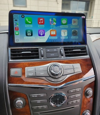 Монитор android для Infiniti QX56/QX80 2010-2019 (поддержка усилителя Bose, штатного 360 и мониторов) - Carmedia HP-N1230 Android 12, 8ГБ-128ГБ, SIM-слот, CarPlay, 2K