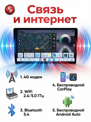 Магнитола андроид универсальная RedPower 800 (SMART) 4/64 Гб 9 дюймов экран